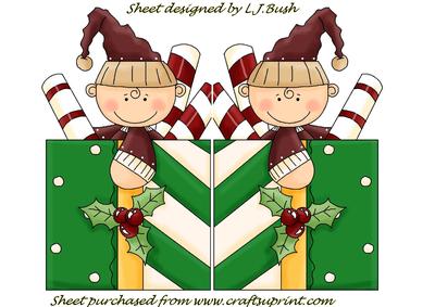Baby Christmas Shaped Card 2
