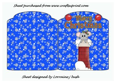 Little Mouse Tag Shaped Card