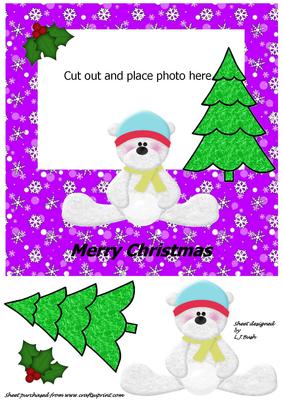 Sweet Polar Bear Photocard