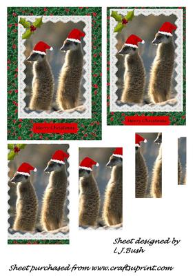 Merry Xmas from the Meerkats Pyramid Sheet