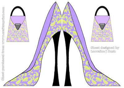 Stilletto Shoe Shaped Card