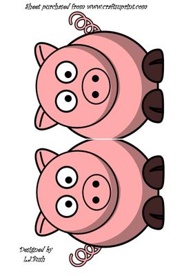 Piggy Shaped Card