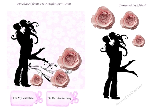 Beautiful Valentine quick card front