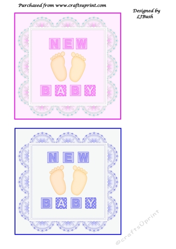 Pretty New Baby toppers