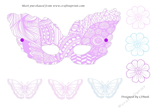 Colour in Childrens Party Mask