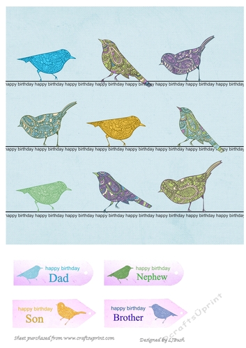 Little Birdies male quick card front