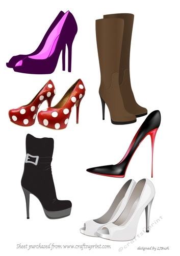 I Love shoes 2 embellishments
