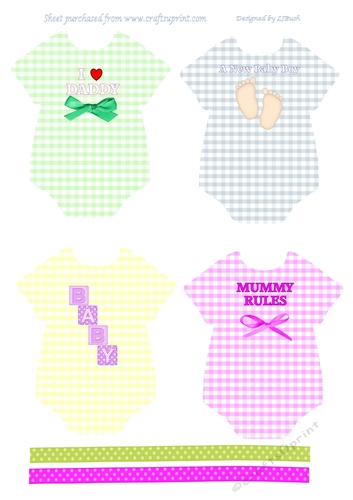 New Baby Onesies Toppers
