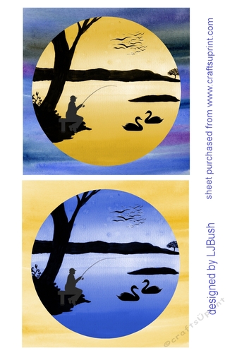 Night Fishing Beautiful Toppers