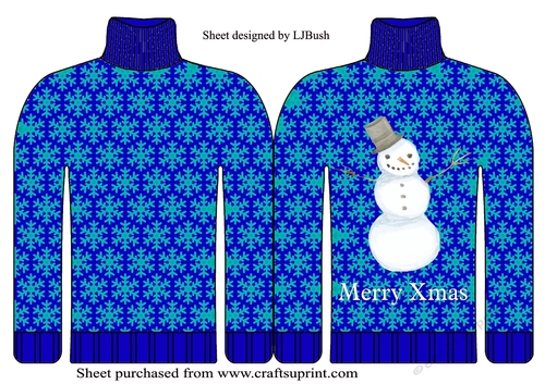 Brilliant Xmas Jumper shaped card