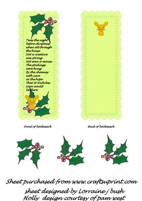 Twas the Night Before Christmas Bookmark