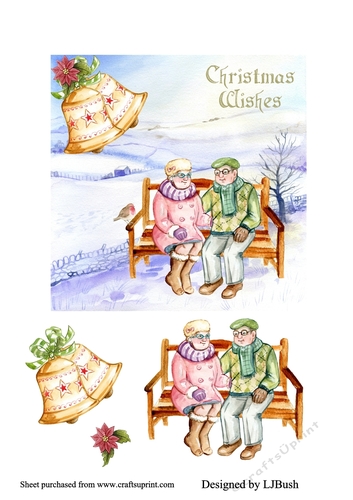 Oldies 6 x 6 Christmas card front