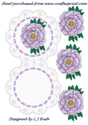 Flower Lace Card
