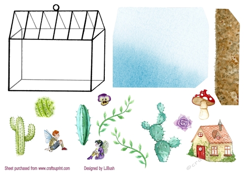 build your own fairy terrarium topper
