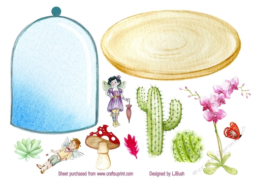 make your own fairy with orchid terrarium topper
