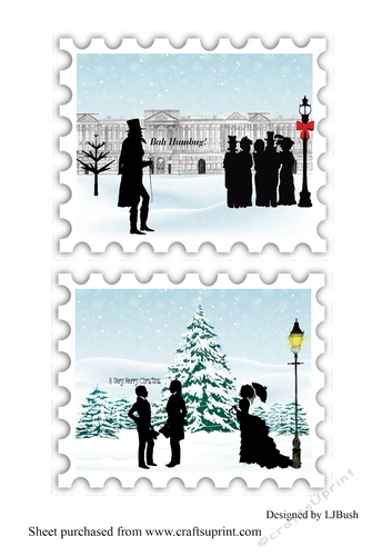 Dickens inspired 6 inch toppers