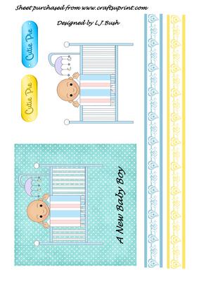 Baby Boy and Cot