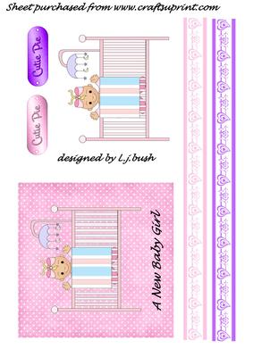 Sweet Baby Girl in Cot