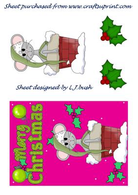 Christmas Mouse in Chimney