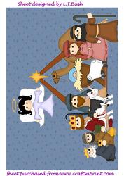 A4 Nativity Scene