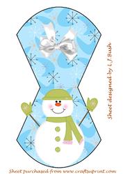 Snowman Wobble Card