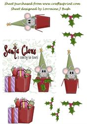 Cute Mouse on Xmas Morning