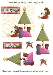 Rag Doll Under the Xmas Tree