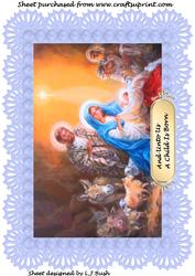 A4 Nativity Scene Traditional