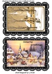 Image of cup123195_651 - Beautiful A5 Approx Sepia Vintage Cardfronts