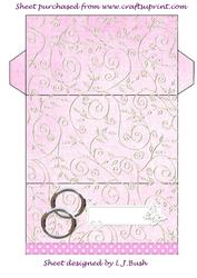 Pink Wedding Money Wallet