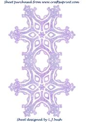 Beautiful Snowflake Shaped Card