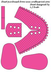Pretty Pink 3D Keepsake Baby Shoe
