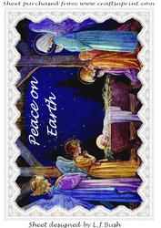 Peace on Earth A4 Nativity Scene