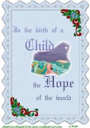 Stunning A4 Christmas Card Front