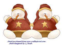 Snowman Shaped Card