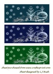 Dl Xmas Scene Toppers