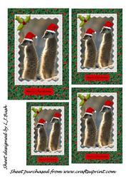 Merry Xmas from the Meerkats Toppers