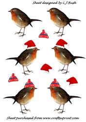 Sweet Xmas Robins