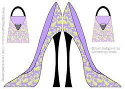 Stilletto Shoe Shaped Card