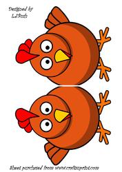 Chicken Shaped Card