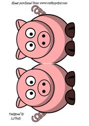 Piggy Shaped Card