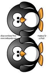 Penguin Shaped Card