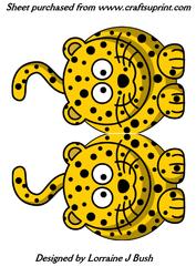 Leopard Shaped Card