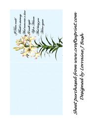 Blue Lily Card