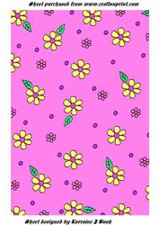 Pretty Pink Small Flower Backing Sheet