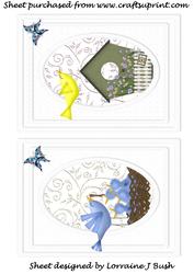 Home Sweet Home Little Birds on Lace