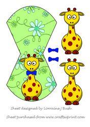 Giraffe Wobble Card
