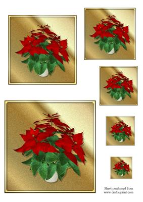 Poinsettia Toppers