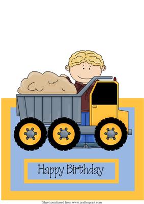 Dumper Over the Edge Card