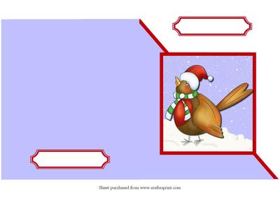 Rockin' Robin Cut & Fold Corner Card